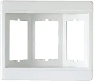 Legrand Pass & Seymour TV3WW 3 Gang Recessed TV Box, Frame Only, White (1 Count)