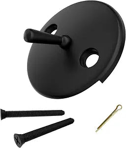 Trip Lever Bathtub Overflow Faceplate, Matte Black