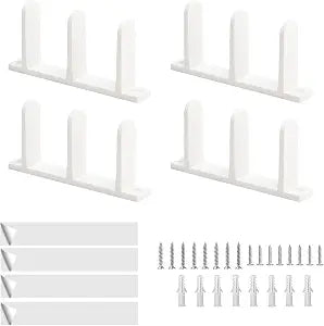 4 Pcs Sliding Closet Door Floor Guide,Plastic Sliding Bottom Track
