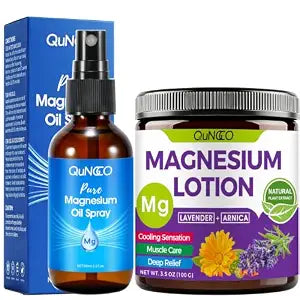 Magnesium Lotion & Magnesium Spray with Arnica & Lavender, Body Care Set