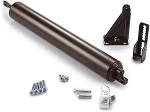 Ideal Security Model 1730 Heavy Duty Pneumatic Screen and Storm Door Closer Replacement, 10.5" L x 1.5" W x 1.5" H, Adjustable Speed, Smooth Closing for Heavy Doors, Easy Install, Brown