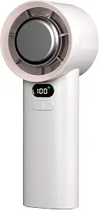 Portable Turbo Fan Handheld with Ice Cooler, White