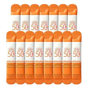 15 PCS Mini Sunscreen Bulk, SPF 50 Travel Size Sunscreen for Face and Body