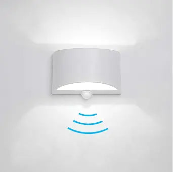 SERDEN LED Hardwired Motion Sensor Light Indoor Wall Sconce, Motion Sensor Wall Light Indoor Sconce Wall Aluminum Modern Wall Sconce for Living Room Hallway Stair 7W Cool White(Not Battery Operated)