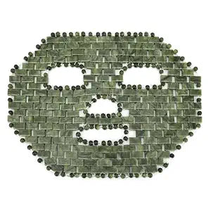 gemshan Jade Mask,100% Natural Stone Facial Mask for SPA Skincare Beauty Tools for Puffy Eyes Dark Circles