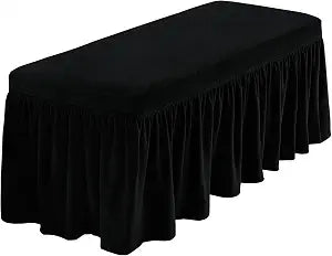 NICEEC Spandex Dining Bench Cushion Cover Bench Covers Stretch with Skirt