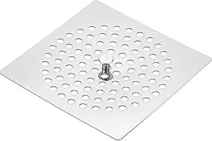 uxcell Shower Drain Hair Catcher, 3.9 inch Stainless Steel Square Floor Drain Cover Anti-Clogging Protection Cover Replacement for Furniture Repair Bathroom Kitchen