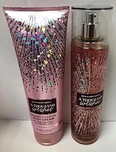 Bath and Body Works - A Thousand Wishes - Gift Set - Fine Fragrance Mist & Body Cream