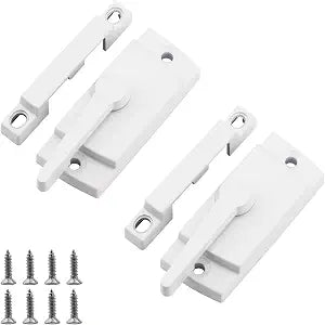 Window Sash Locks, 2 PCS Window Latches Replacement, Window Locks for up and Down Windows, Replacement Window Locks for Vertical and Horizontal Sliding Windows