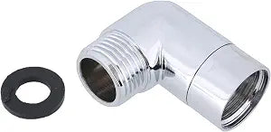 Stainless Steel 90 Degrees Shower Head Elbow Adapter, Swivels, Shower Arm Extension
