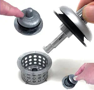 Hair Magnet 2.0 3-in-1 Bathtub Hair Catcher, Tub Stopper & Cleaning Tool  Drain Protector/Strainer Fits 1.51.75 Bath  Worlds Only Hair Trap w/Magnet Plug & Hair Remover, Prevent Costly Clogs (1)