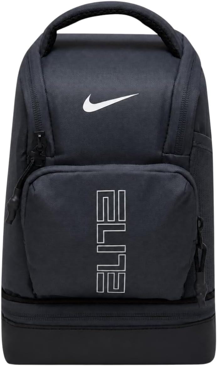 Nike Elite 2.0 Insulated Lunch Tote, 6L, Lunch Box Bag with Zip Pocket for Work and Travel (Anthracite)