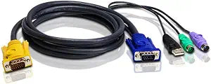 ATEN 2L-5303UP 10 FT PS/2-USB KVM Cable for KVM Switch