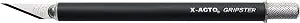 ELMERS Xacto Black Gripster Knife with Safety Cap (X3627)