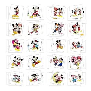 60Pcs Mouse Temporary Tattoos, Anime Cartoon Decor Sticker for Fans, Fun Body Art Decals for Birthday Party Favors, Christmas Decorations Gifts