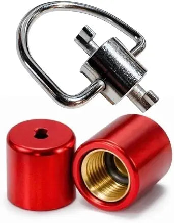 HVAC tools-Refrigerant locking caps-Air conditioning maintenance-AC efficiency tools-Multi key HVAC tool-Brass refrigerant caps Prevent refrigerant loss. ECWB