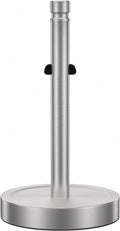 Nickel Paper Towel Holder Countertop,One-Handed Tear, Stainless Steel, Weighted Base Paper Towel Roll Holder Stand,Paper Towel Dispenser for Kitchen Bathroom,Non Slip