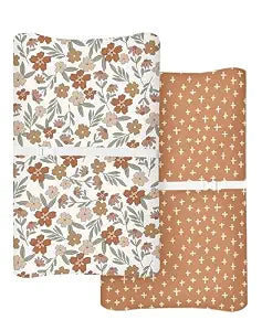 Changing Pad Covers 2 Pack, 32"x16" Baby Girl Boy Changing Table Pad Covers