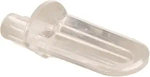 Prime-Line U 9256 1/4 In., Clear Plastic, Spoon Style Shelf Support Peg (12 Pack)