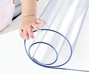 Clear Table Protector Vinyl 12x48 Inch Shelf Cover Wood Furniture Screen Protection Plastic Tablecloths Coffee Table Protetcor Cover Mat Cabinet Kitchen Countertop Cover Pad Crystal Carpet Protector