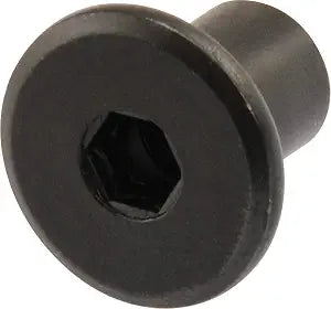 Hillman Joint Connector Nuts, 1/4-20 x 1/2in, 12 Pack, Black