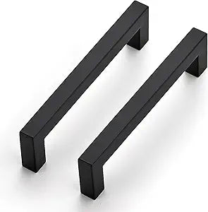 JOY DECOR Black Cabinet Handles, 2 Pack Kitchen Handles, 5 Inch