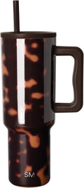 Simple Modern Tumbler with Handle and Straw | 40oz | Tortoise