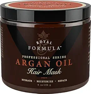 Argan Oil Hair Mask – Deep Conditioning Repair Treatment for Dry, Damaged & Color-Treated Hair | 100% Organic Argan & Almond Oils & Pro-Vitamin B5 – Sulfate & Paraben Free – 8 oz