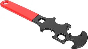 Armorers Wrench for Removal and Tighten Non-Slip Rubberized Grips, Corrosion-Resistant, for Automotive, Plumbing, Household Repairs