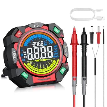 Neoteck 6000 Counts TRMS Multimeter Rechargeable Auto-Ranging Volt Meter