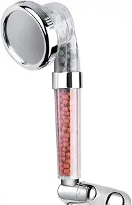 AquaVera Ionic Filter Shower Head  Replacement Shower Head Only (No Hose Included), 3 Spray Settings, High Pressure, Removes Chlorine & Hard Water Minerals, Easy Install for Bathroom
