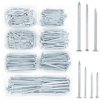 400pcs Hardware Nails Assortment Kit 7 Sizes