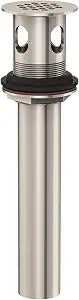 Danze DA505084BN Metal Grid Strainer Assembly with Overflow, 1 1/4-Inch Tailpiece Diameter, Brushed Nickel