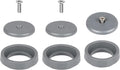 3 Pack Commercial Spray Valve Repair Kit for Most Commercial Sink Pre-Rinse Sprayer Spray Face Bumper and Screw Repair Part 1.42 GPM, Grey