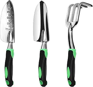 Garden Tool Set100% Thicker Aluminum Gardening Kit,3 Pack
