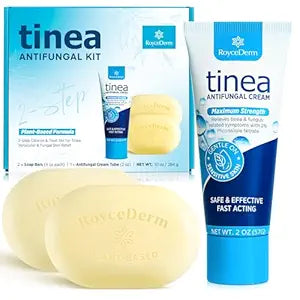 Tinea Versicolor Relief Cream & Soap Kit - Helps with Tinea Versicolor, Fungal Skin Conditions – Soothes, Cleanses, and Restores Skin Health