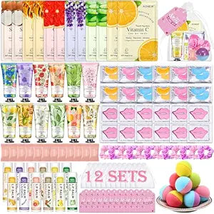 120 PCS Spa Party Supplies for Women, Spa Birthday Sleepover Party Supplies