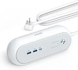 Anker Charging Station, 623 Capsule Power Strip with 45W USB C Charger, 3 Outlets, 15W 2 USB Ports, 6ft Power Cord, Power Delivery for Desktop Accessory, MacBook, Tablets, iPhone14/13