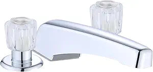 RV Bathtub Faucet Kit,Replacement Danco 10661 Mobile Home Chrome Dual-Handle, 3-Hole Countertop Mount, 24-Inch Adjustable Center Distance