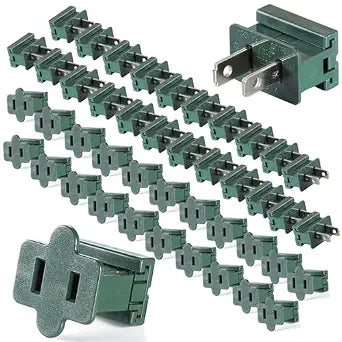 26PCS SPT-2 Female & Male Vampire Plug, Green Plug Connectors