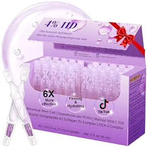4% Ultra Hyaluronic Acid Facial Serum 11D with Plump PDRN Salmon DNA, 30 Ct