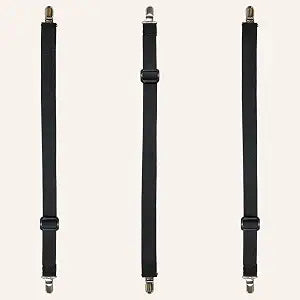 Molly Mutt Adjustable Couch Cover Straps, Pack of 3, Black