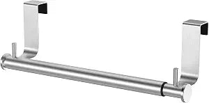 VEHHE Over Cabinet Towel Holder, Expandable Kitchen Dish Towel Rack