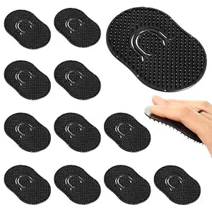 12Pcs Pocket Combs for Men, Soft Portable Hand Comb, Palm Brush