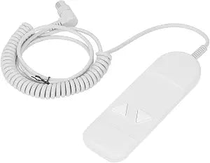 2 Button Remote Handset Controller, 8Pin Bent Plug Male Head Plastic Hand Control Replacement for Power Lift Chair Electric Recliner, Up Down Adjustment Switch