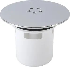 4.5 Inch Floor Drain, Quick Drain Shower Cover Round ABS Stainless Steel Shower Drain with Hair Strainer, for Bathroom, Compatible with 90mm Waste Water Holes Shower Trays