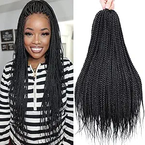 Box Braids Crochet Hair Pre Looped Crochet Braids for Black Women 20 Inch