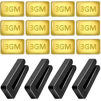 16 Pcs Ceiling Fan Balancing Kit,4 Sets Fan Weights Balance Kit Including 4 Pcs Plastic Balancing Clip and 12 Pcs Metal Self-Adhesive 3G Weight,Ceiling Fans Balancers,Fans Blade Balancings Kits