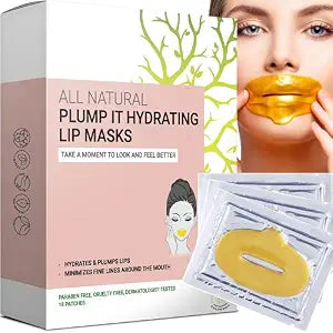 Doppeltree Lip Mask Patches 18-Pack Plumping Moisturizing Hydrogel
