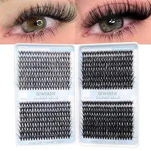 Cluster Lashes 640PCS with 30D+40D+50+60D Volume Eyelash Extensions